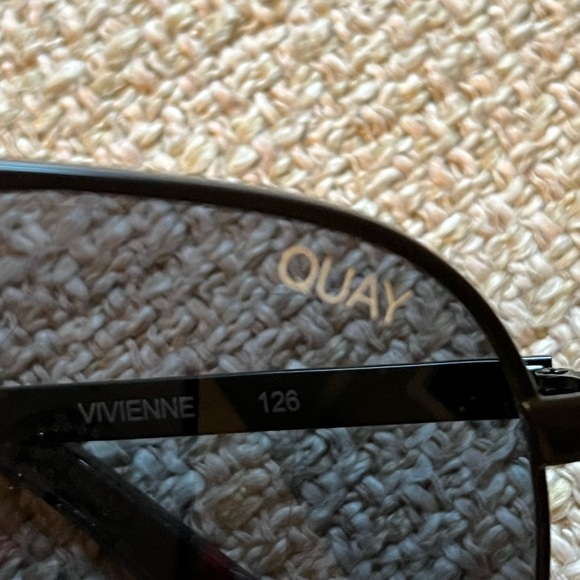 Quay Australia Black Aviator Sunglasses with Polarized Lenses main image 4